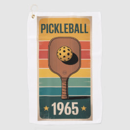 Pickleball Classic 1965 Paddle Poster voor fans Golfhanddoek