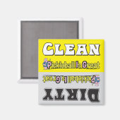 PICKLEBALL CLEAN-DIRTY VAATWASMACHINE MAGNEET (Voorkant / Achterkant)
