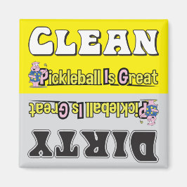 PICKLEBALL CLEAN-DIRTY VAATWASMACHINE MAGNEET