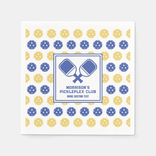 Pickleball Club Achtertuin Pickle Court Aangepaste Servet (Voorkant)