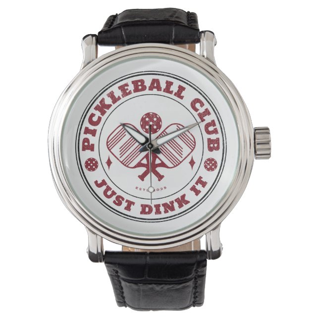 Pickleball Club drinkt het gewoon  Horloge (Voorkant)