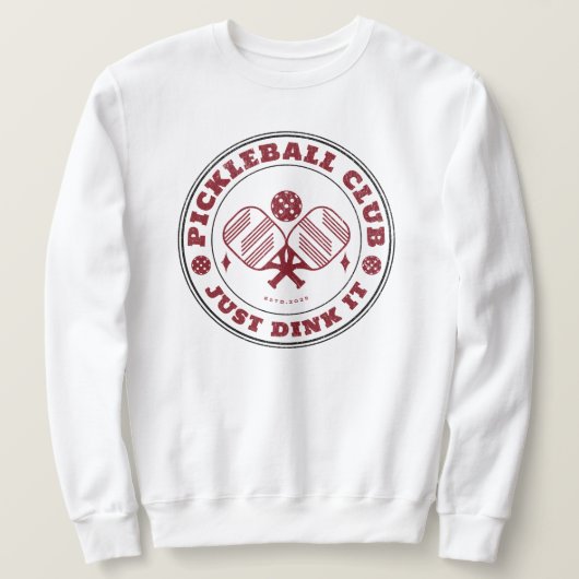 Pickleball Club drinkt het gewoon Trui (Design voorkant)