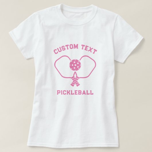 Pickleball Club gepersonaliseerd T-shirt (Design voorkant)