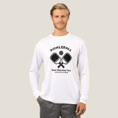 Pickleball Club gepersonaliseerd Tri-Blend Shirt (Voorkant)