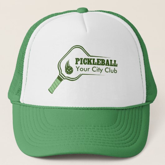  Pickleball Club Groen Trucker Pet (Voorkant)