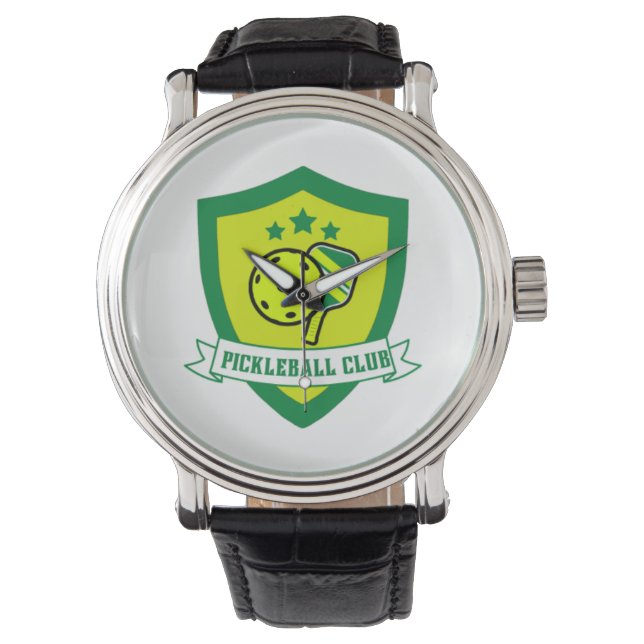 Pickleball Club Horloge (Voorkant)