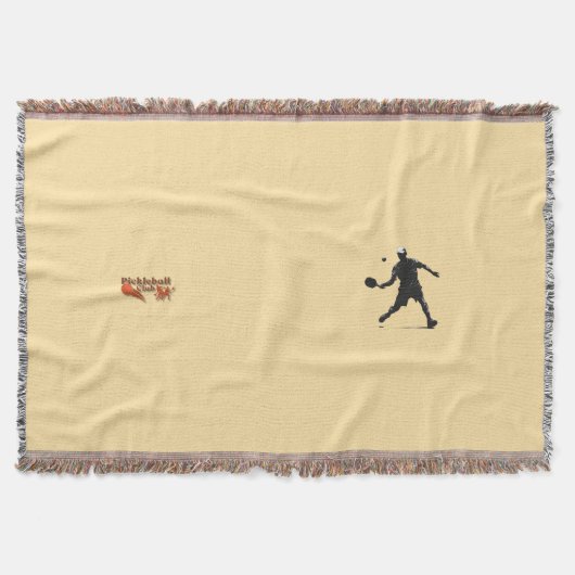 Pickleball Club Logo - Aangepaste uitrusting en ge Deken (Voorkant)