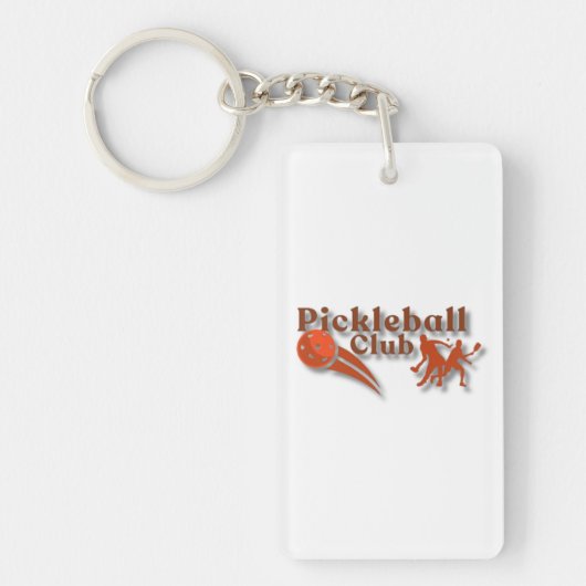 Pickleball Club Logo - Aangepaste uitrusting en ge Sleutelhanger (Voorkant)