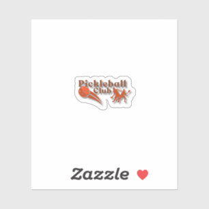 Pickleball Club Logo - Aangepaste uitrusting en ge Sticker