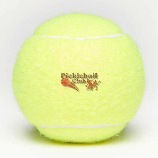 Pickleball Club Logo - Aangepaste uitrusting en ge Tennisballen (Voorkant)