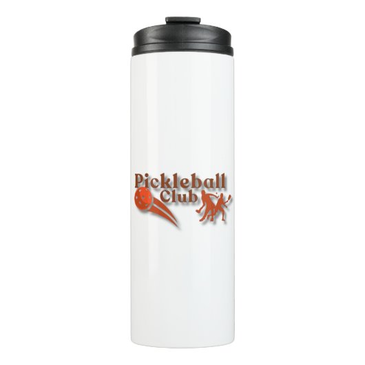 Pickleball Club Logo - Aangepaste uitrusting en ge Thermosbeker (Voorkant)