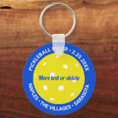 Pickleball Club Mixer Tournament Game Custom Medal Sleutelhanger (Voorkant)