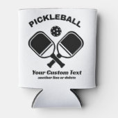 Pickleball Club Pickleball Paddle & Ball Custom Blikjeskoeler (Voorkant)