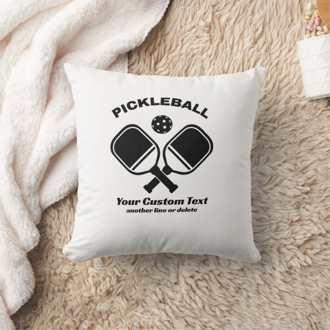 Pickleball Club Pickleball Paddle & Ball Custom Kussen (Deken)