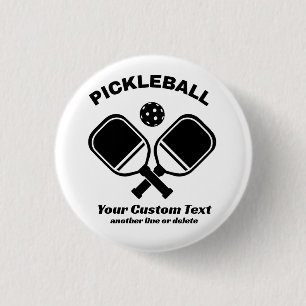 Pickleball Club Pickleball Paddle & Ball Custom Ronde Button 3,2 Cm
