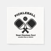 Pickleball Club Pickleball Paddle & Ball Custom Servet (Voorkant)