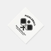 Pickleball Club Pickleball Paddle & Ball Custom Servet (Hoek)