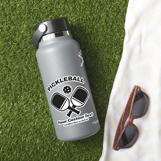 Pickleball Club Pickleball Paddle & Ball Custom Sticker (HydroFlask Insitu)