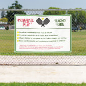 Pickleball Club Regels Buiten Spandoek (Insitu)