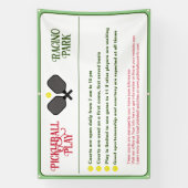 Pickleball Club Regels Buiten Spandoek (Verticaal)