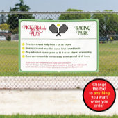 Pickleball Club Regels Buiten Spandoek