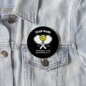 Pickleball Club Team & Aangepaste Pickleball Spele Ronde Button 7,6 Cm (In situ)