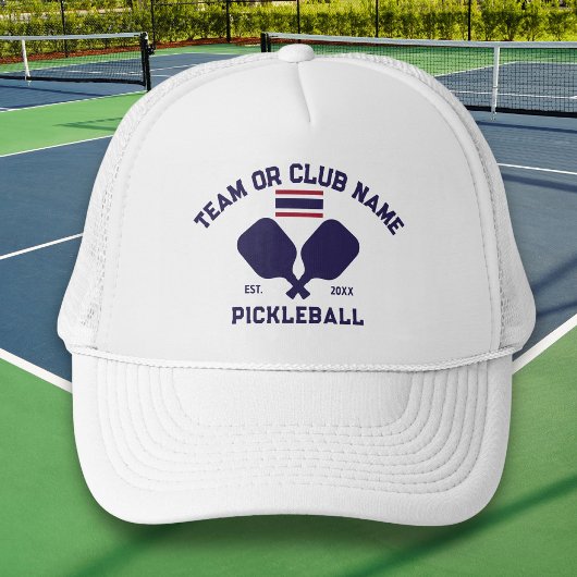 Pickleball Club Team Name Thailand Thai Flag Trucker Pet