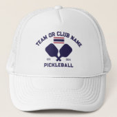 Pickleball Club Team Name Thailand Thai Flag Trucker Pet (Voorkant)
