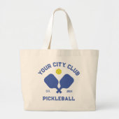Pickleball Club Team Player Custom Pickle Gift Grote Tote Bag (Voorkant)