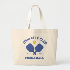 Pickleball Club Team Player Custom Pickle Gift Grote Tote Bag