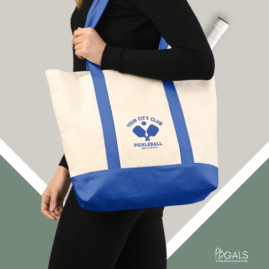 Pickleball Club Team Player Custom Pickle Gift Tote Bag