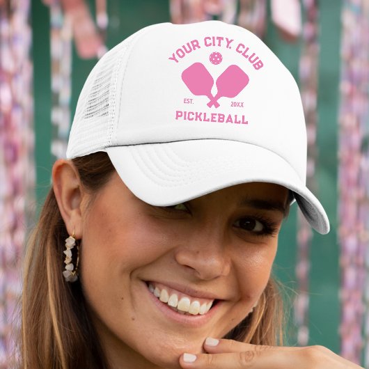 Pickleball Club Team Player Custom Pickle Gift Trucker Pet