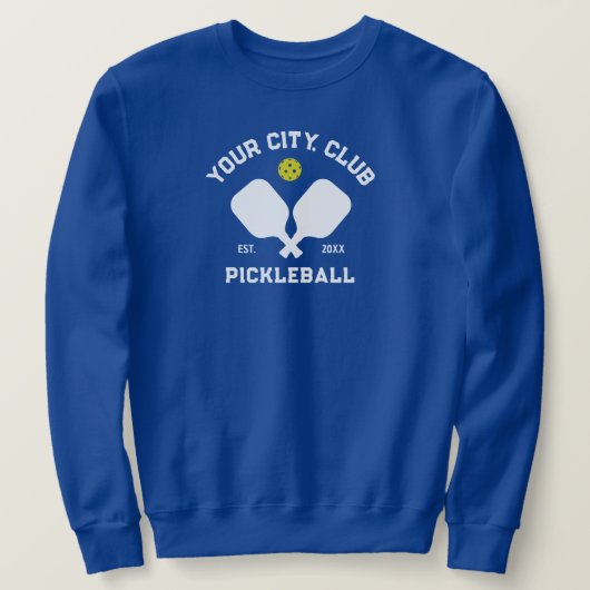 Pickleball Club Team Player Custom Pickle Gift Trui (Design voorkant)