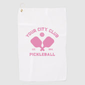 Pickleball Club Team Player Custom Pickle Sweat Golfhanddoek (Voorkant)