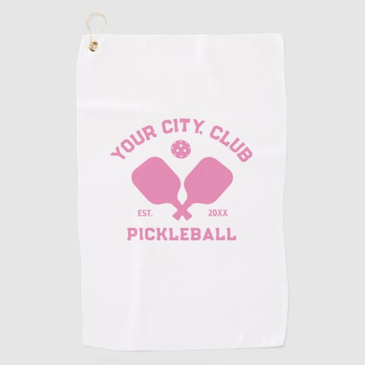 Pickleball Club Team Player Custom Pickle Sweat Golfhanddoek (Voorkant)