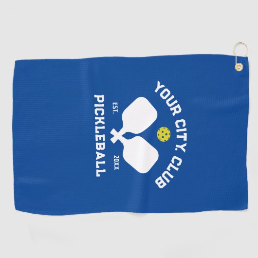 Pickleball Club Team Player Custom Pickle Sweat Golfhanddoek (Horizontaal)