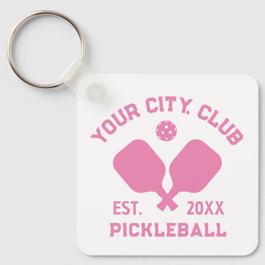 Pickleball Club Team Player Custom Pickler Gift Sleutelhanger (Voorkant)