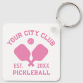 Pickleball Club Team Player Custom Pickler Gift Sleutelhanger (Achterkant)