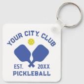 Pickleball Club Team Player Custom Pickler Gift Sleutelhanger (Achterkant)