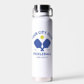 Pickleball Club Team Player Custom Pickler Gift Waterfles (Achterkant)