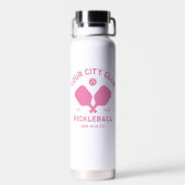Pickleball Club Team Player Custom Pickler Gift Waterfles (Achterkant)