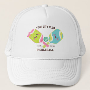 Pickleball Club Team Speler Aangepaste Pickle Cade Trucker Pet