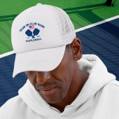 Pickleball Club Team USA American Flag Custom Trucker Pet