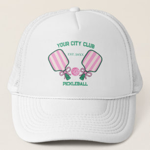 Pickleball Club Teamspeler Aangepaste Pickle Cadea Trucker Pet