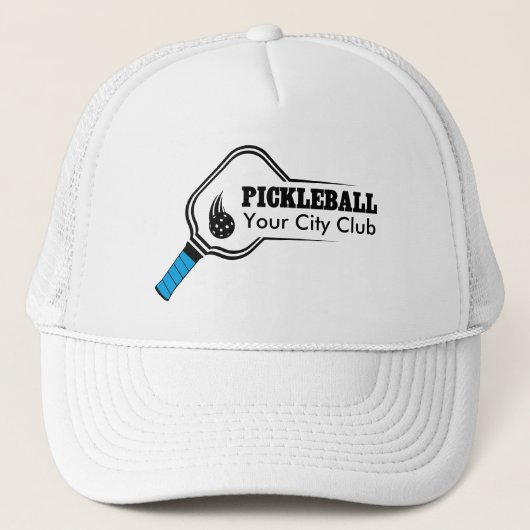  Pickleball Club Wit Trucker Pet (Voorkant)
