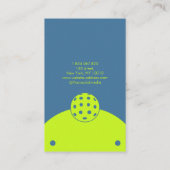 Pickleball Coach Geel Visitekaartje (Achterkant)