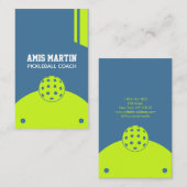 Pickleball Coach Geel Visitekaartje (Voorkant / Achterkant)