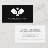 Pickleball Coach Instructor Pro Simple Modern Visitekaartje (Voorkant / Achterkant)