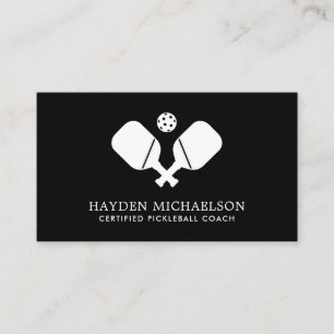 Pickleball Coach Instructor Pro Simple Modern Visitekaartje