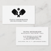 Pickleball Coach Instructor Pro Simple Modern Visitekaartje (Voorkant / Achterkant)